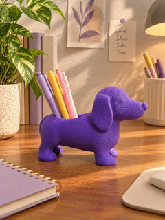 Köpek Figürlü 3 Gözlü Masaüstü Organizer & Kalemlik – 15×20 cm