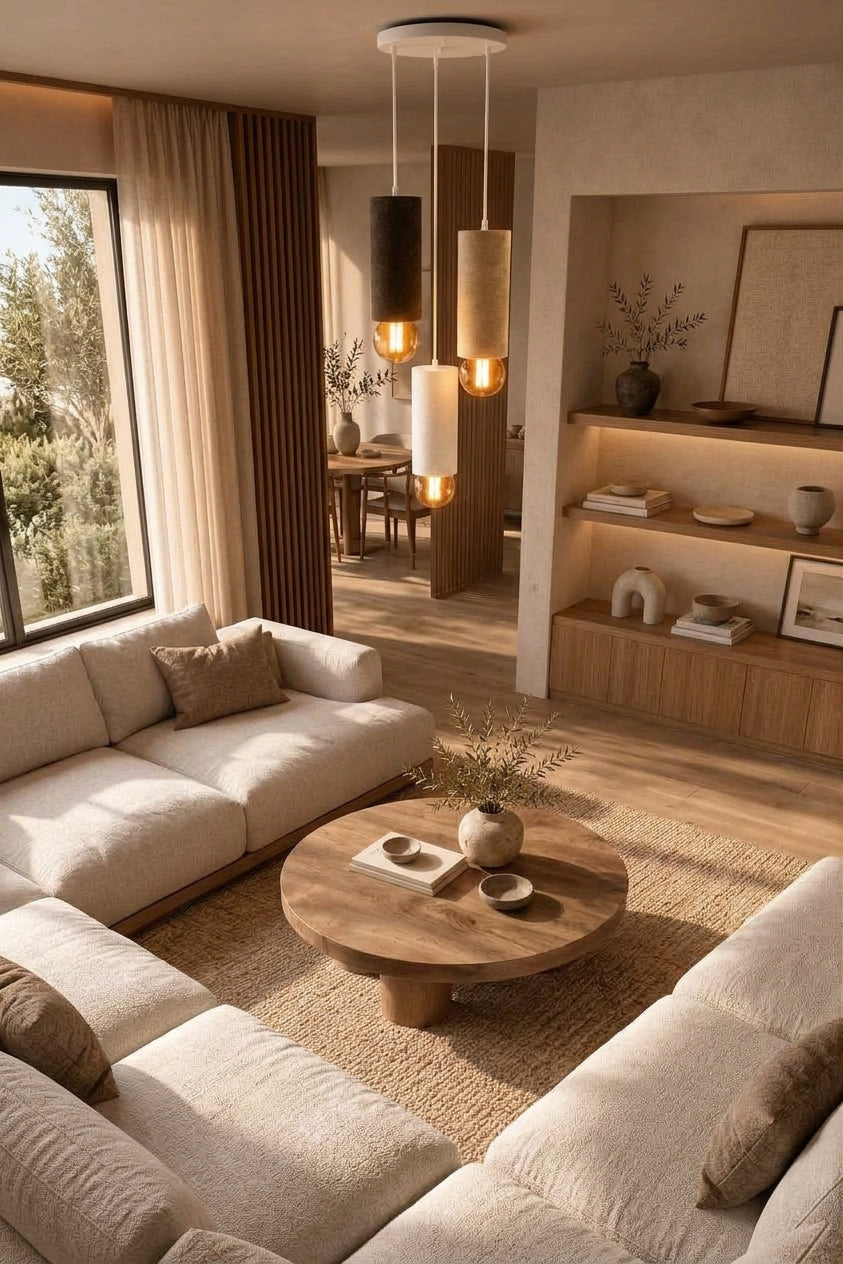 Linea Trio 3'lü Silindir Sarkıt Avize – 3D Baskı PLA, E27