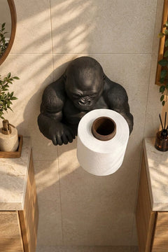 Goril Tuvalet Kağıdı Tutucu – Duvar Tipi 3D Baskı WC Kağıtlık 22 cm