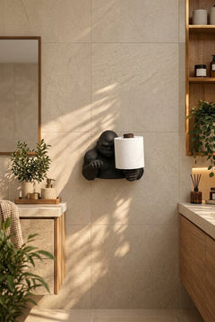 Goril Tuvalet Kağıdı Tutucu – Duvar Tipi 3D Baskı WC Kağıtlık 22 cm