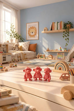 Huysuz Maymun Dekoratif Biblo – 3D Baskı PLA Figür 15 cm
