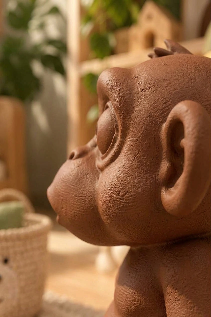 Huysuz Maymun Dekoratif Biblo – 3D Baskı PLA Figür 15 cm