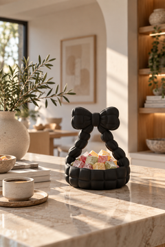 Kurdele Dekoratif Sunumluk – Lokumluk, Takı Organizeri, 3D Baskı PLA 13×14 cm